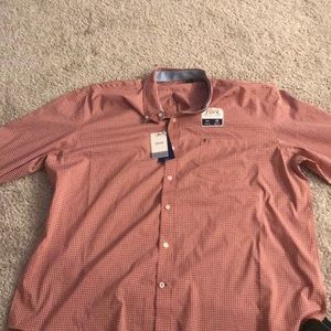 Orange Long Sleeve Button Up